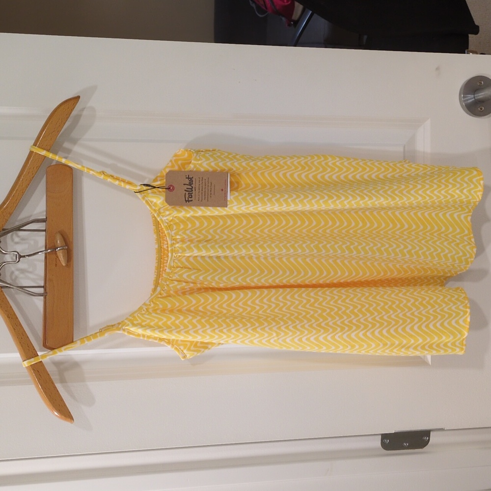 NWT FarWest yellow tank top